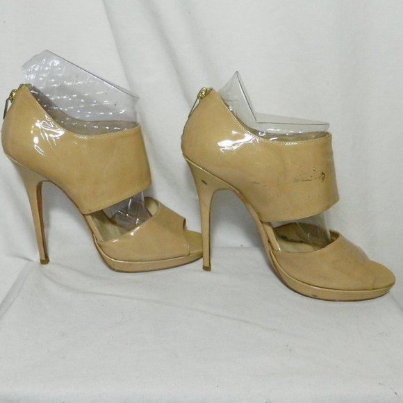 Jimmy Choo Nude Patent Peep Toe Pumps Eu 40 - Picture 4 of 9